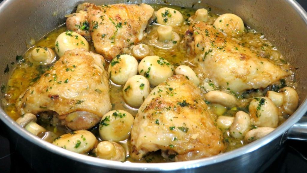 Pollo a la cerveza 