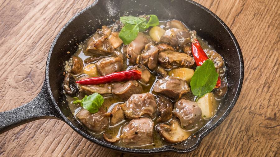 Hígado de pollo y la alimentación balanceada