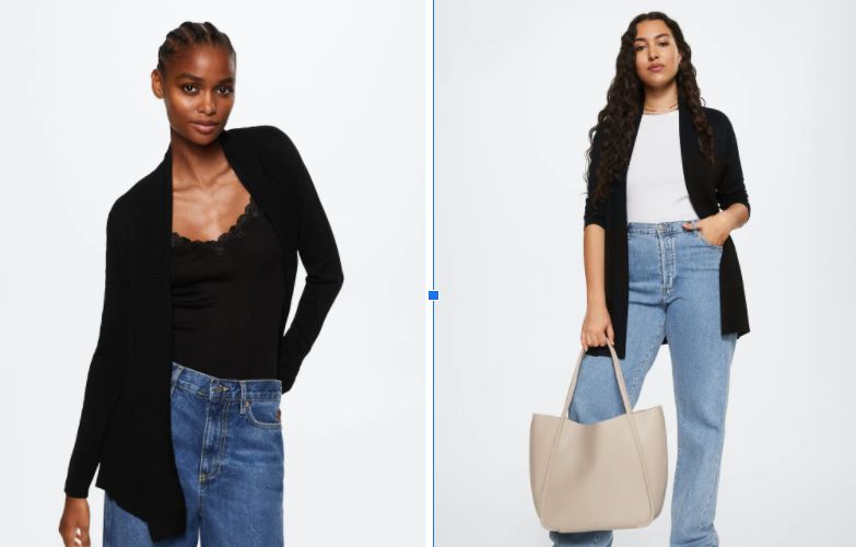 El cárdigan que parece lencero de Mango para ir elegante y seductora 1 Vida.es El cárdigan que parece lencero de Mango para ir elegante y seductora